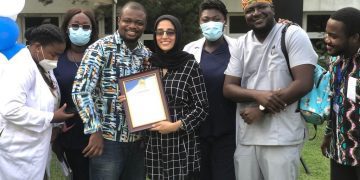 Nyaho CEO celebrates Dr Faiqa Bashir